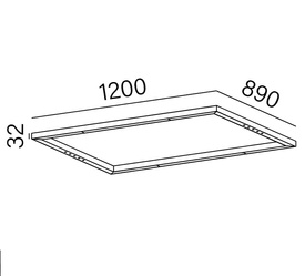 MIXLINE 120x89 RT LED natynkowy AQform