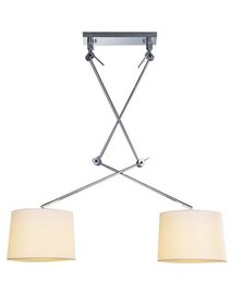 Lampa wisząca Adam 2S MD2299-2S WH Azzardo biała