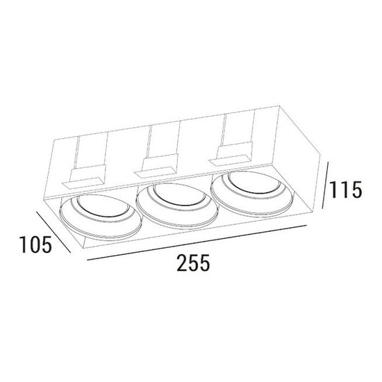 Oprawa do zabudowy ERO RD2 3 Zaho Lighting