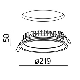 MIDI RING rim LED wpuszczany AQform