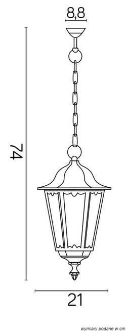 Lampa wisząca RETRO MIDI K 1018/1/M SU-MA