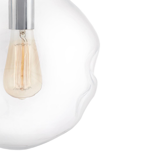 Lampa wisząca trzypunktowa AVIA 3 transparentna, chrom KASPA