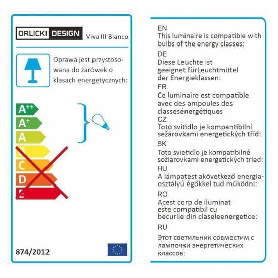Nowoczesna lampa wisząca VIVA III BIANCO OPEN DESIGN HIGHLIGHTS