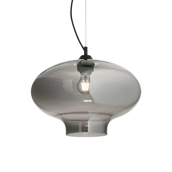 LAMPA WISZĄCA BISTRO SP1 ROUND SZKŁO DYMIONE 120904 IDEAL LUX