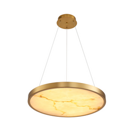 Lampa wisząca ALCHEMY LED złoty alabaster 60 cm Step into design