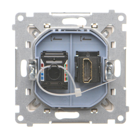 Gniazdo HDMI + komputerowe RJ45 kat.6. Simon 55