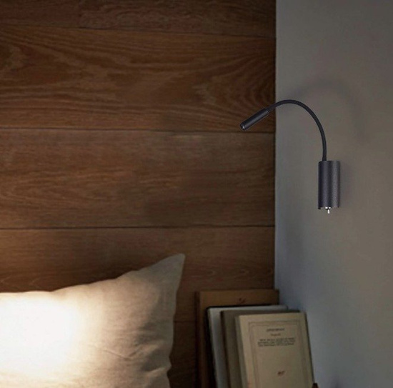 Kinkiet LED do czytania Nuto Nero OPEN DESIGN HIGHLIGHTS