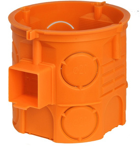 S60DF Puszka podtynkowa, szeregowa, pomarańczowa SIMET- głębokość 60mm