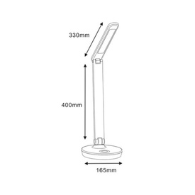 Lampka biurkowa i nocna LED MAGIC ROUND Czarna