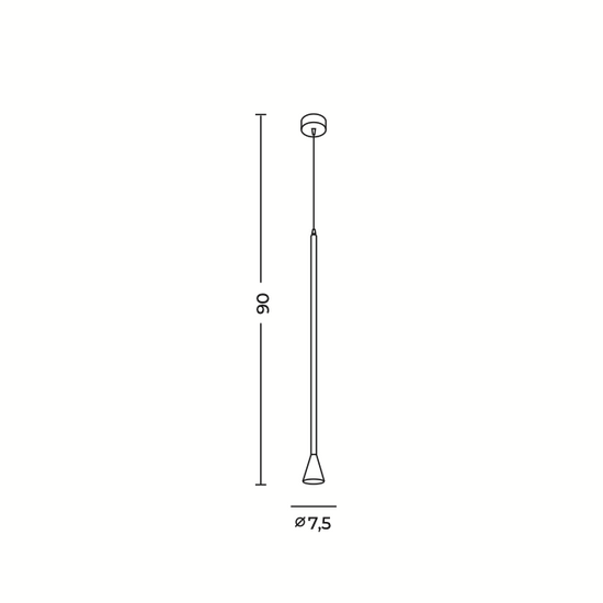 CYGNUS 1 PENDANT BK Azzardo