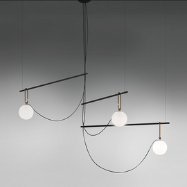 Lampa wisząca ze szkła dmuchanego NH S3 14 Artemide