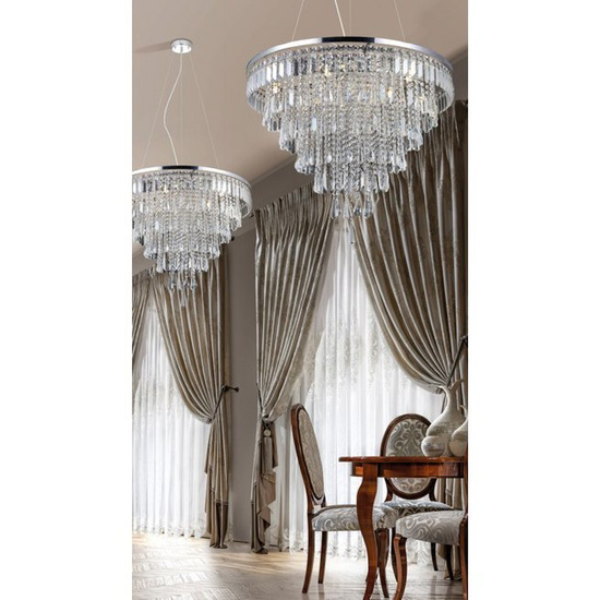 Kryształowy żyrandol Kalabria XL Azzardo