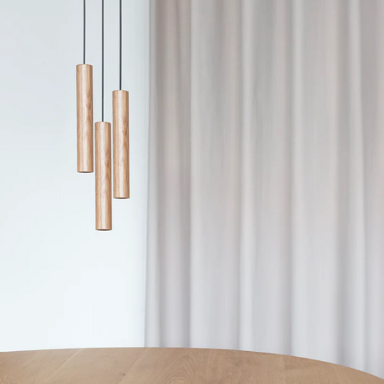 Lampa wisząca Chimes Cluster 3 dąb UMAGE