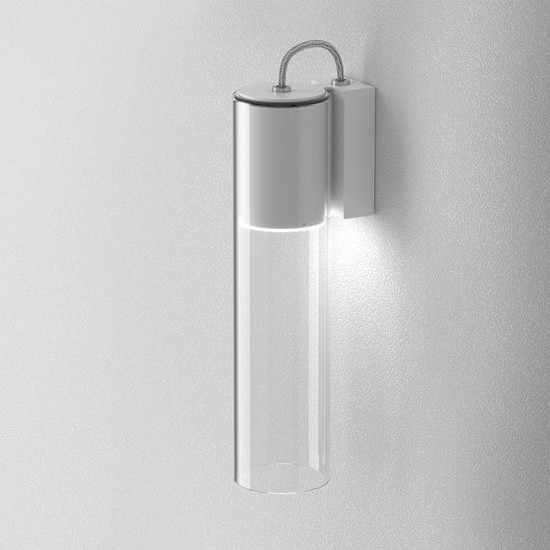 KINKIET MODERN GLASS TR Tube LED 230V hermetic AQFORM 