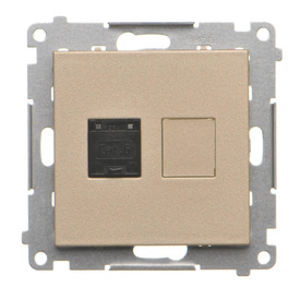 Gniazdo komputerowe pojedyncze RJ45 kategoria 6 Simon 55 