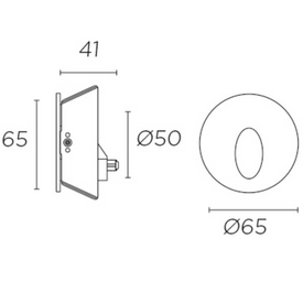 STEP wpuszczany biały 55-1573-14-00 Leds-C4 