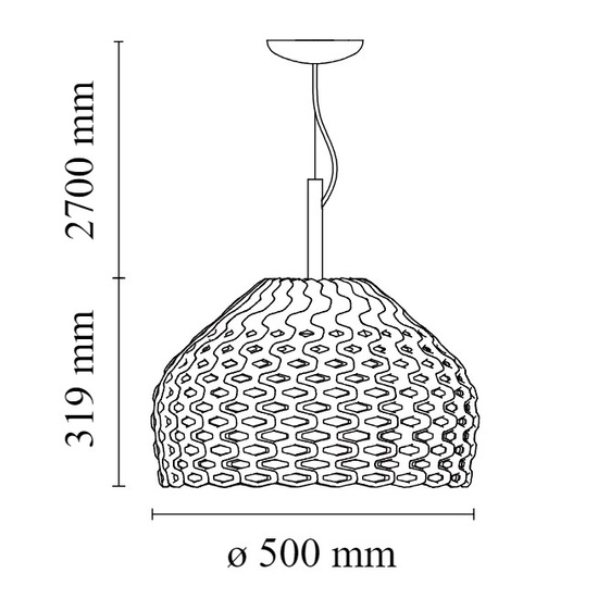 Lampa wisząca Tatou S2 biała F7766009 Flos