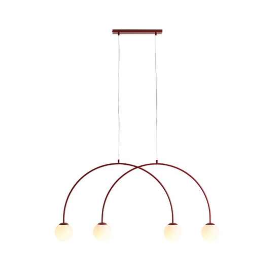 Lampa wisząca UNA 4 RED WINE S Aldex