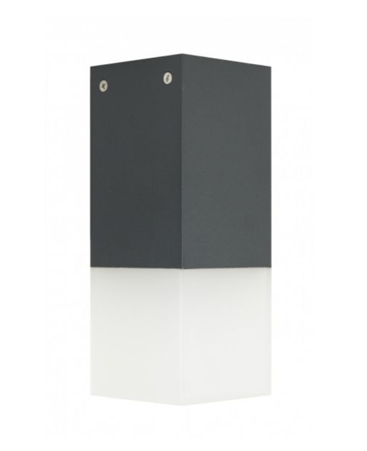 Plafon zewnętrzny ciemny popiel CUBE CB-S DG