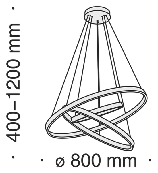 Lampa wisząca Rim MOD058PL-L100BS4K Maytoni