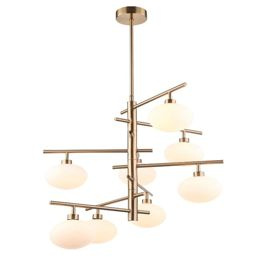 Lampa wisząca Fiorenzo ItaluxMDM3661-8 BRO+W