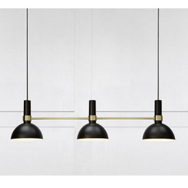 Lampa wisząca Larry 3L czarno-złoty Markslojd