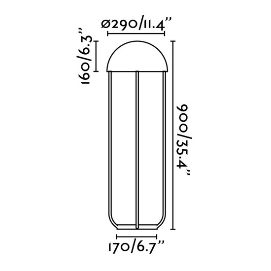 Lampa podłogowa JELLYFISH Czarna 24521 Faro