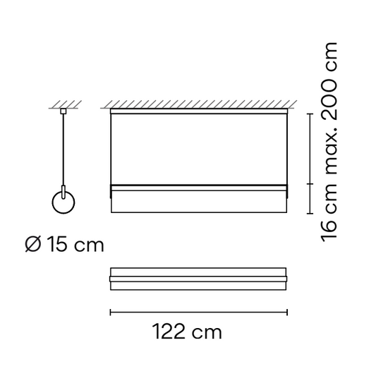 Lampa wisząca Kontorno 6476 VIBIA