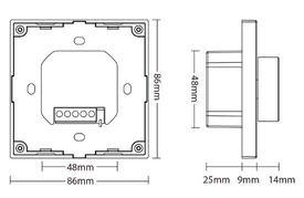 Kontroler LED MONO z funkcją sterowania MiBoxer (P0-W)