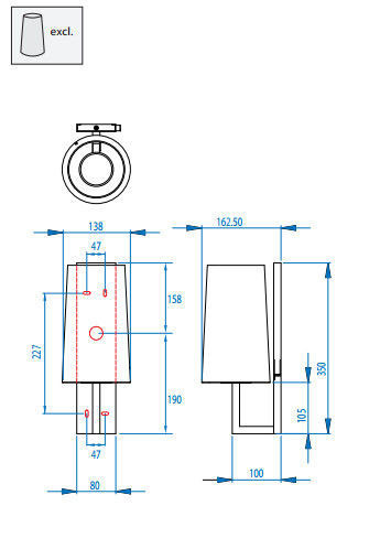 KINKIET ŁAZIENKOWY RIVA 350 7022