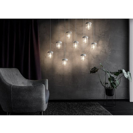 Klosz ACORN biały + chrom UMAGE