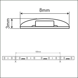 Taśma 300 SMD3528 24V 4000K 4,8W IP65 Led line 240720 rolka 5 m
