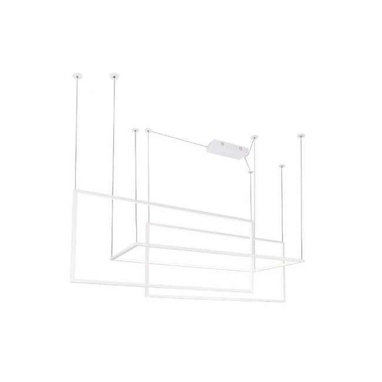 LAMPA WISZĄCA GEOMETRIC BIAŁA DUŻA P0272 MAXLIGHT