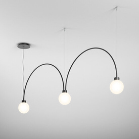 Lampa wisząca FLYING BALL arc LED AQform