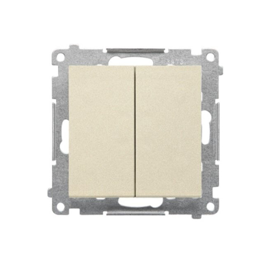 Łącznik jednobiegunowy + dwubiegunowy LED Simon 55