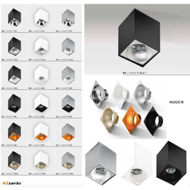 Plafon Hugo biały / szampański Azzardo