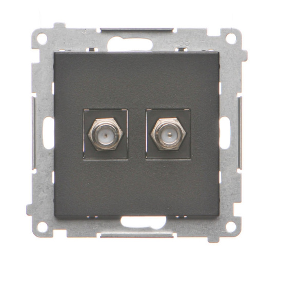 Gniazdo antenowe typu „F” podwójne Simon 55