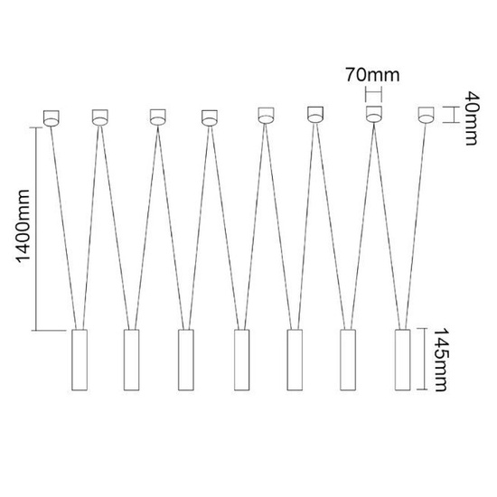Nowoczesna lampa wisząca VIVA VII BIANCO OPEN DESIGN HIGHLIGHTS