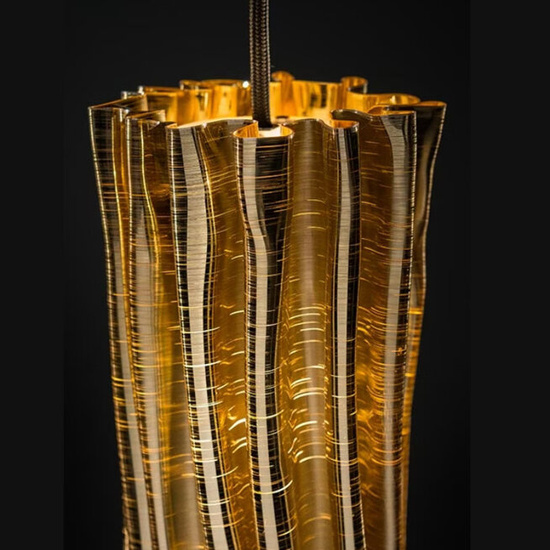 Lampa wisząca Akordeon Vertical Gold SLAMP