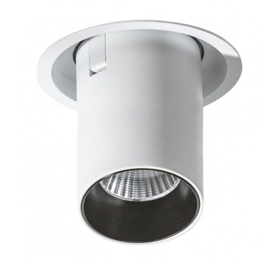 Reflektor do zabudowy z ruchomym źródłem światła Luna Black Azzardo