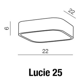 Plafon do łazienki Azzardo Lucie 25 LC3412