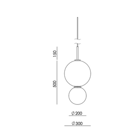 Lampa wisząca ULON C1236/NEG Aromas 