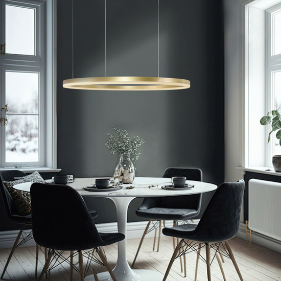 Ściemnialna Lampa wisząca Halo 120 CCT Black Azzardo + pilot w zestawie