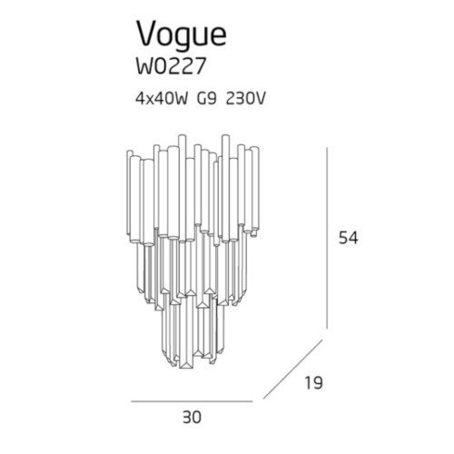 KINKIET VOGUE W0227 MAXLIGHT