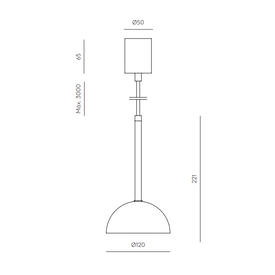 Lampa wisząca DUSSA A1307 Aromas 