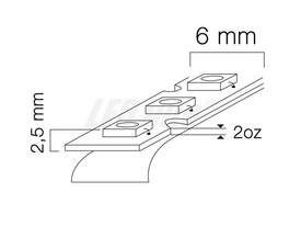 Taśma LED line 300 SMD 3528 TWIST biała dzienna 1 metr