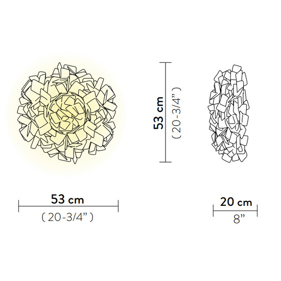 Plafon CLIZIA MAMA WHITE SLAMP