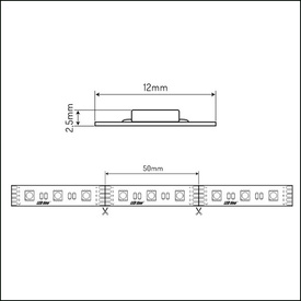 Taśma 300 SMD5050 12V 6500K RGBW 19,2W LED line 245657 - rolka 5 m