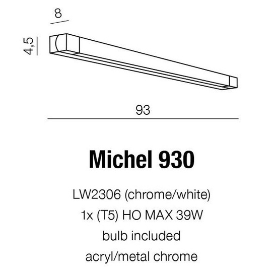 Kinkiet łazienkowy Michel 930 Azzardo