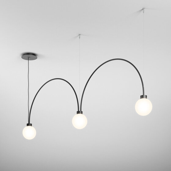 Lampa wisząca FLYING BALL arc LED AQform